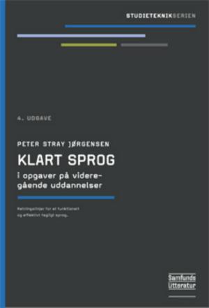 Bogcover til Klart sprog i opgaver på videregående uddannelser