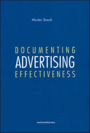 Bogcover til Documenting advertising effectiveness