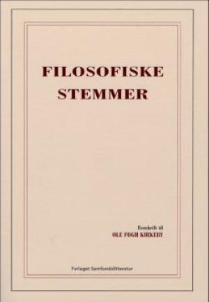 Bogcover til Filosofiske stemmer