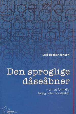 Bogcover til Den sproglige dåseåbner