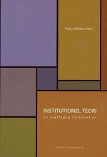Bogcover til Institutionel teori