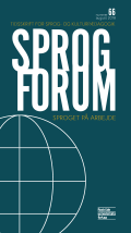 Bogcover til Sprogforum 66: Sproget på arbejde